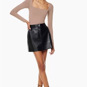 Babaton contour square neck bodysuit size small